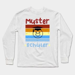 Musterschüler Smile Schulbeginn T shirt Long Sleeve T-Shirt